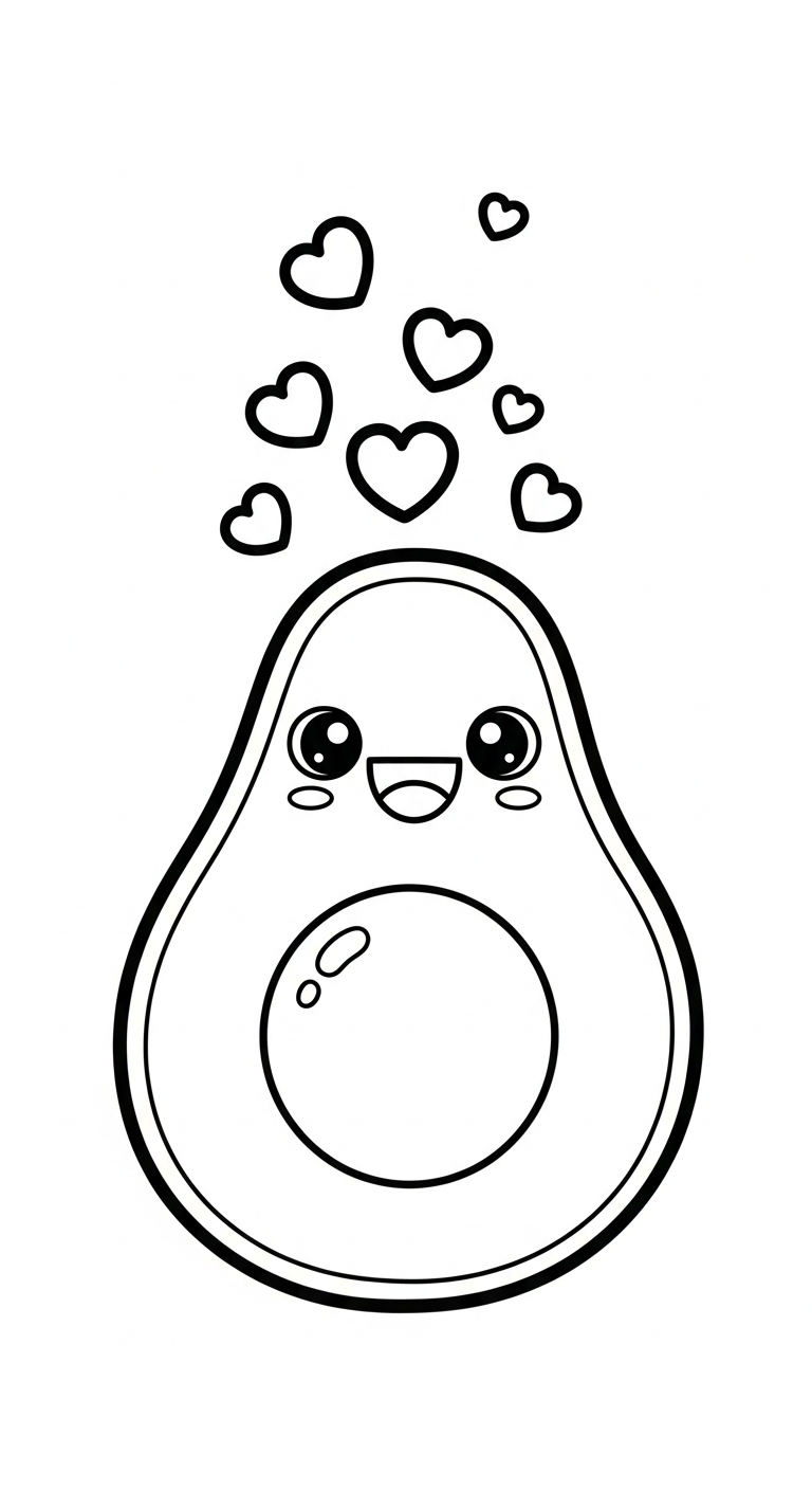 download hình tô màu bơ miễn phí 1