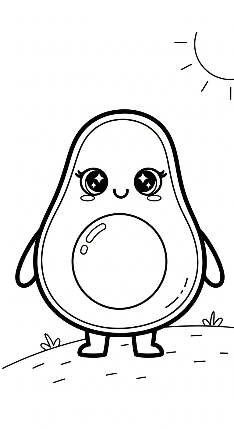 mẫu in tranh tô màu bơ cho bé