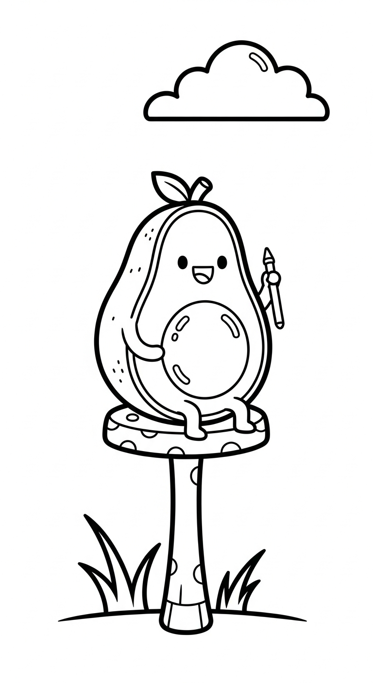 download hình tô màu bơ miễn phí