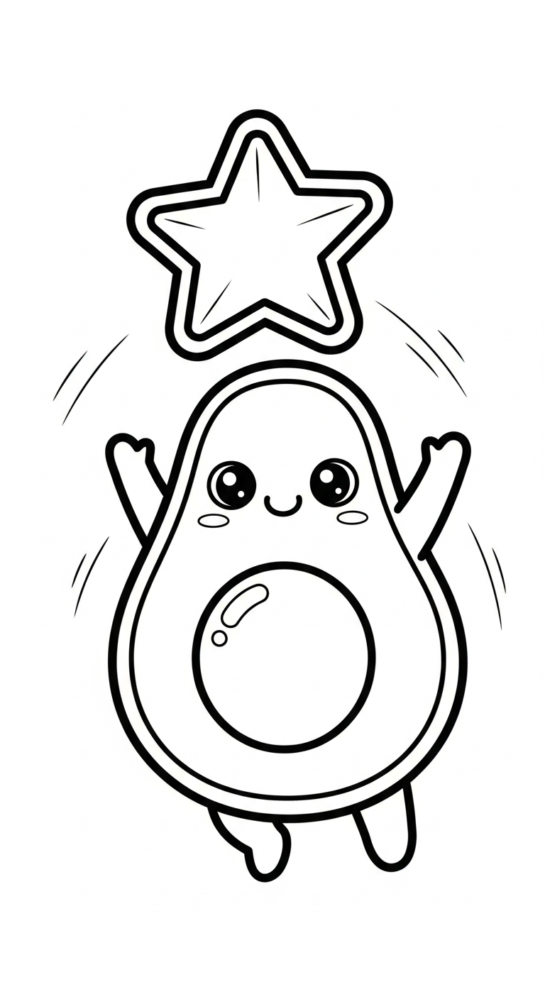 tranh tô màu bơ in ngay 1