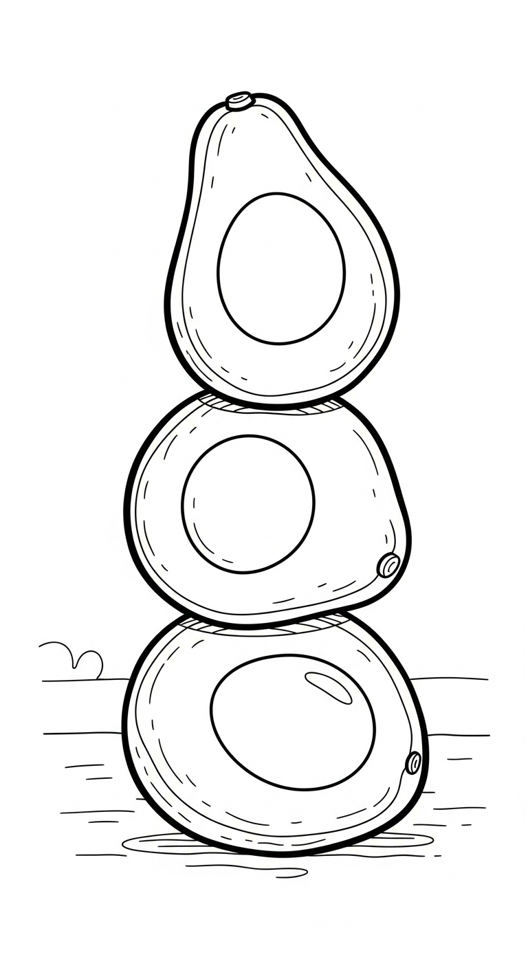 tải hình tô màu bơ cho bé 6 tuổi 1