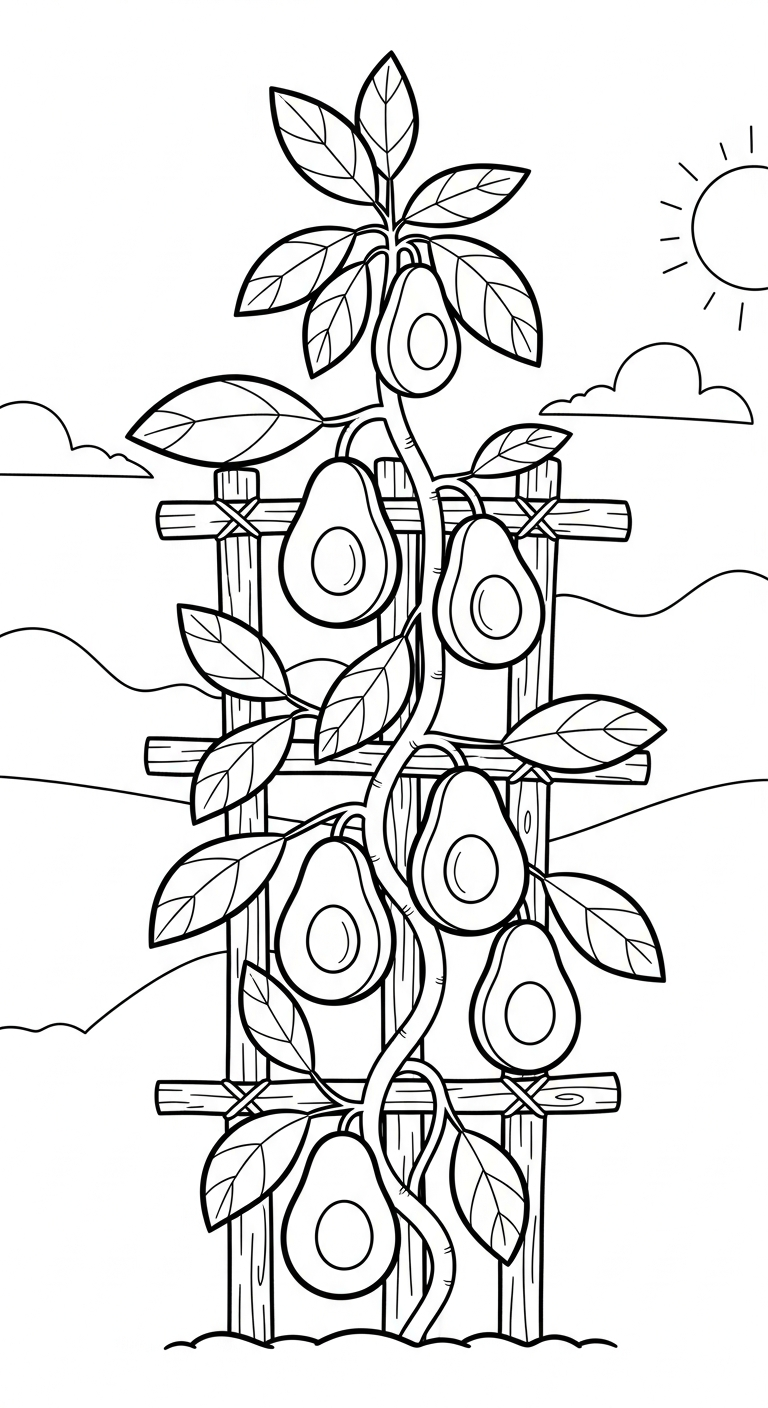 tải tranh tô màu bơ cho bé miễn phí