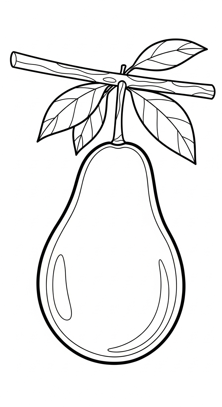 in hình tô màu bơ cho bé 6 tuổi