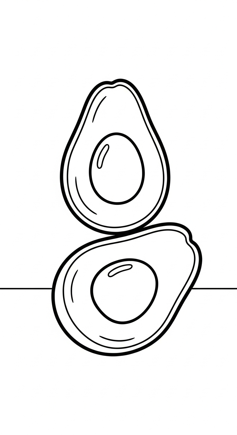 in tranh tô màu bơ cho bé 8 tuổi