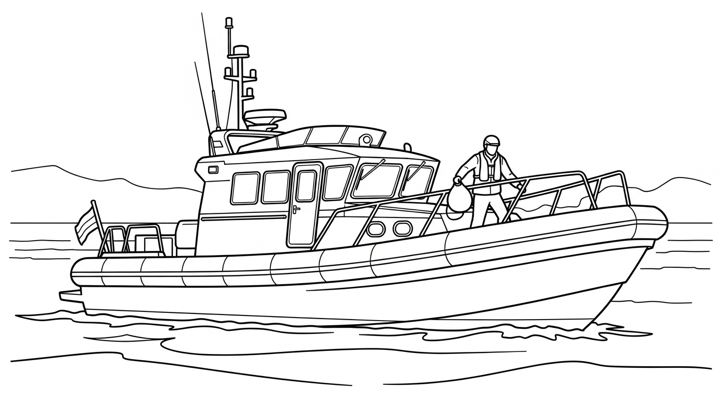 tải hình tô màu ca nô cho bé 8 tuổi