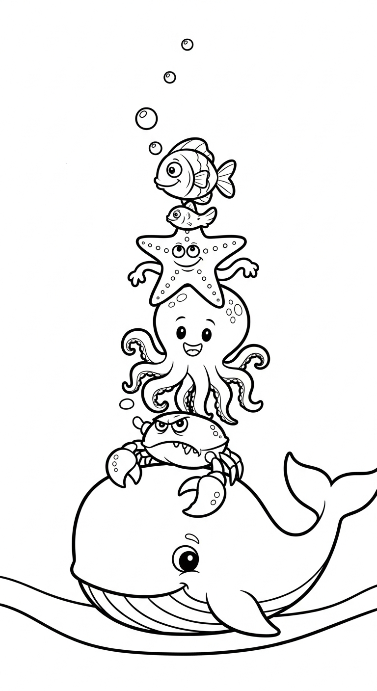 tải tranh tô màu cá voi cho bé 7 tuổi