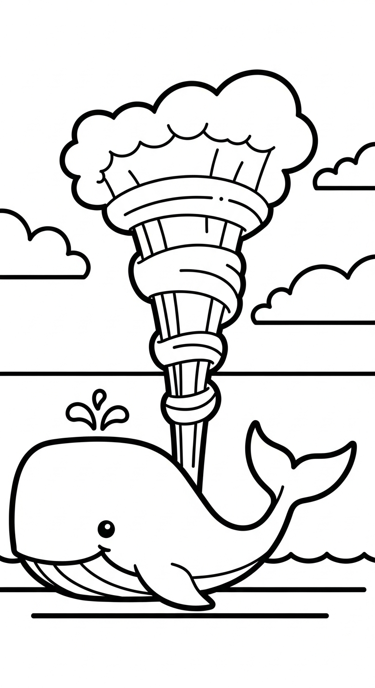 tranh tô màu cá voi cho bé 8 tuổi