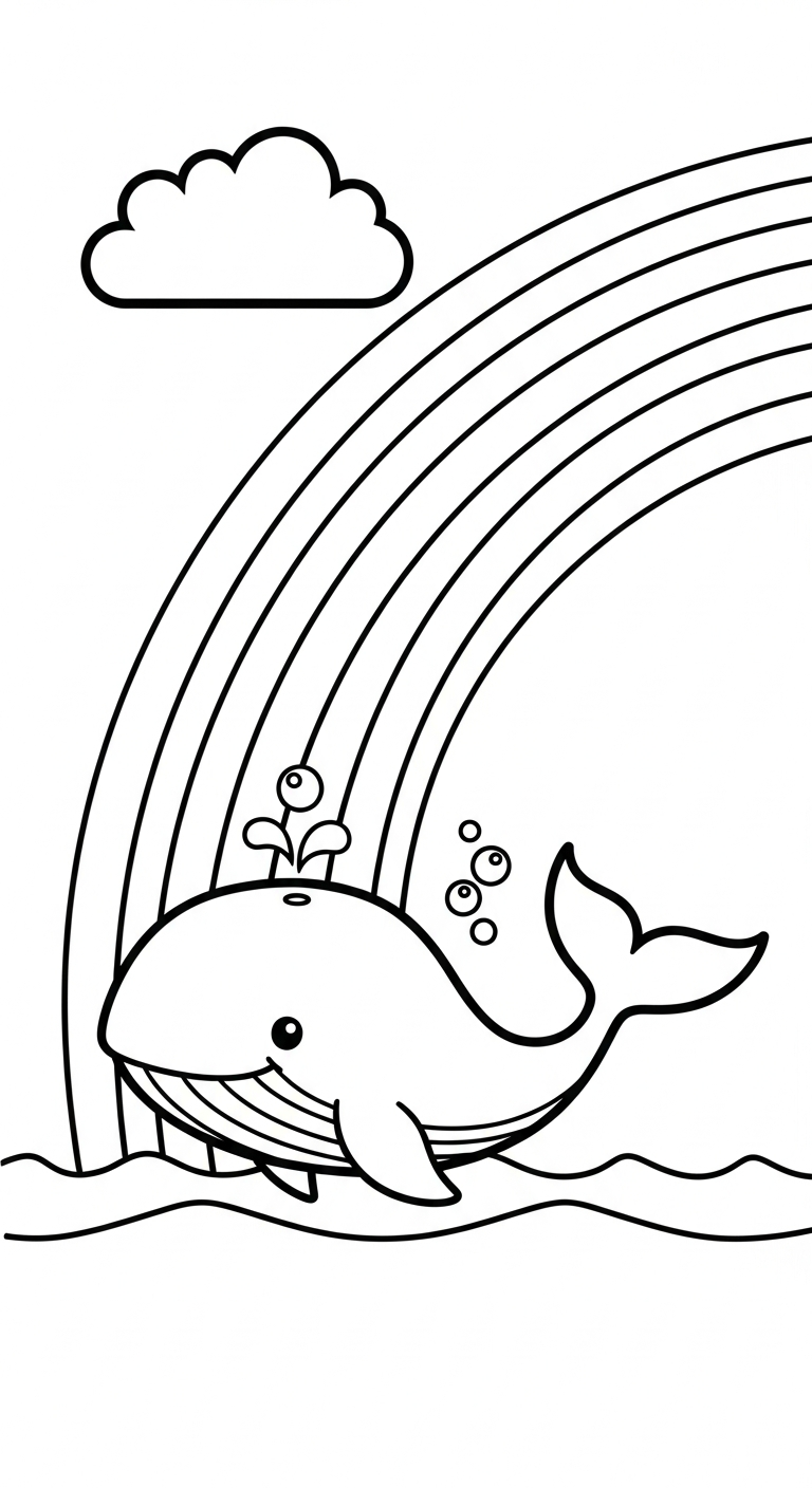 in tranh tô màu cá voi cho bé 8 tuổi