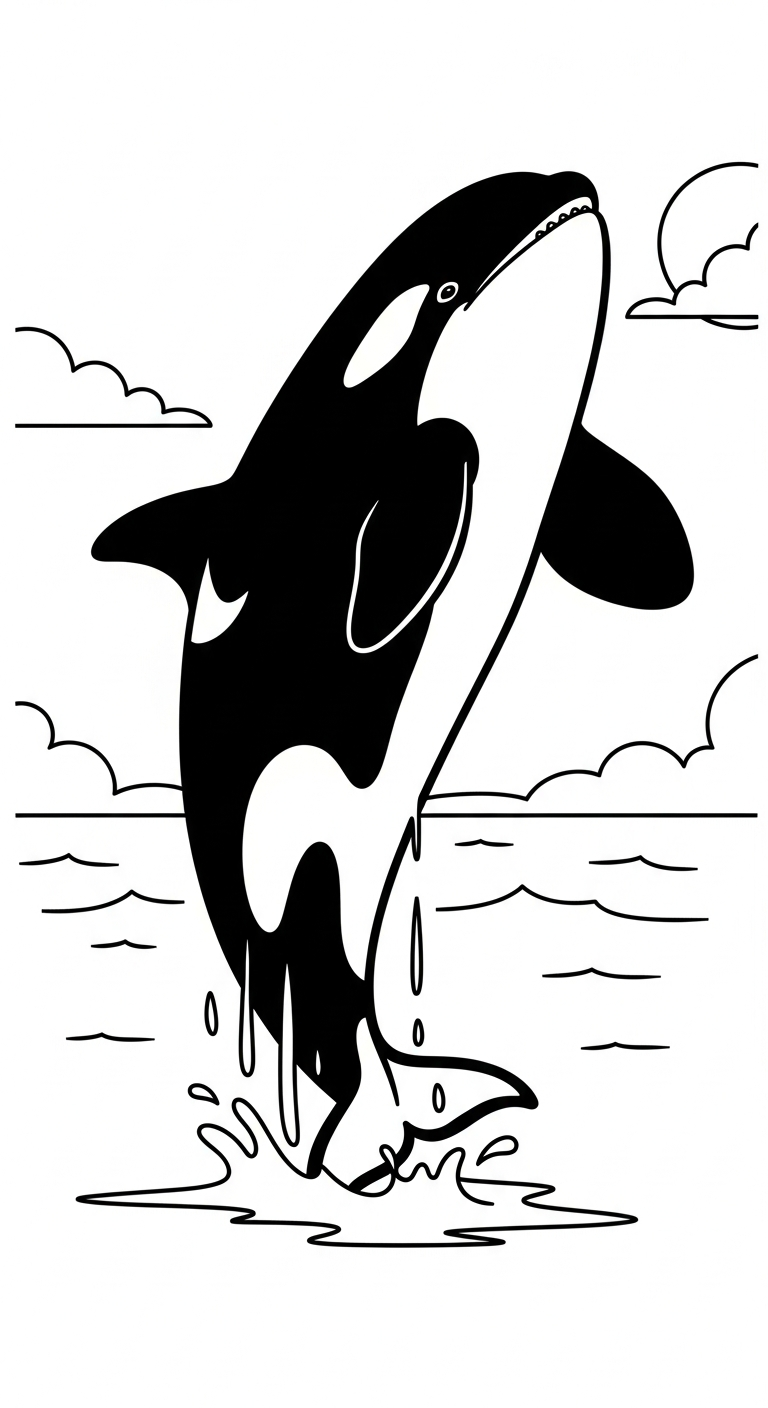 tải tranh tô màu cá voi cho bé