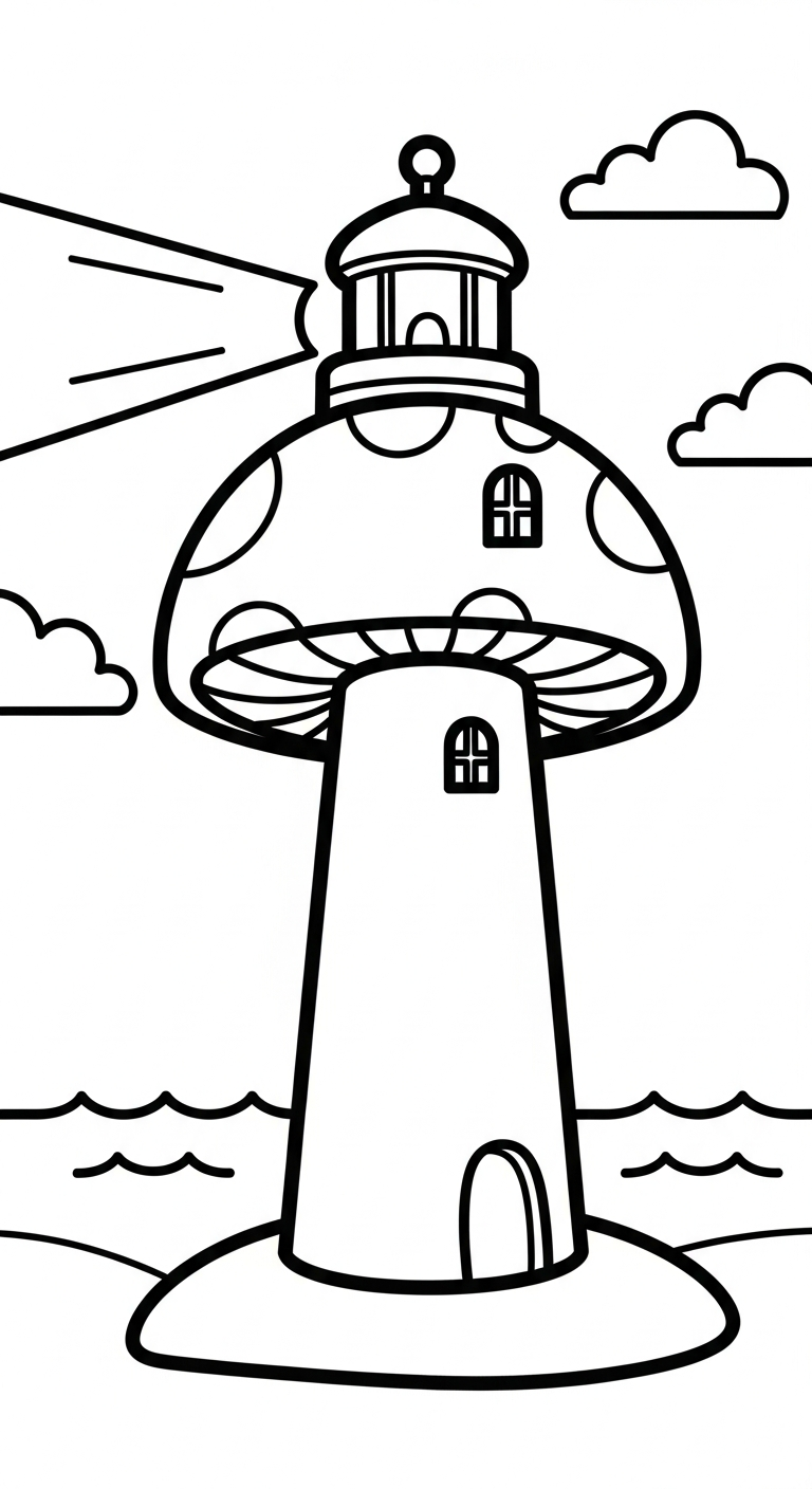 tải tranh tô màu cây nấm cho bé 8 tuổi