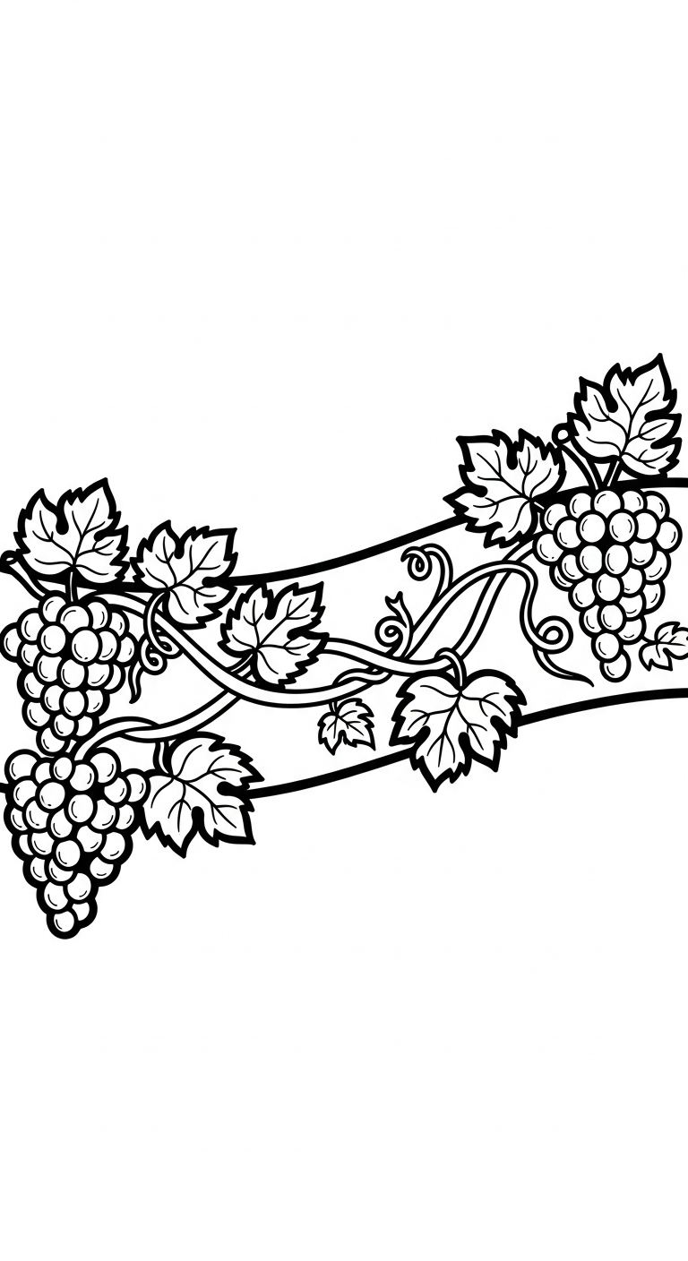 tải tranh tô màu chùm nho không mất tiền