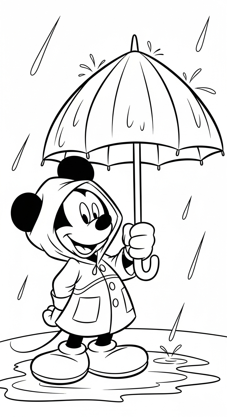 tải tranh tô màu chuột mickey chất lượng cao 2