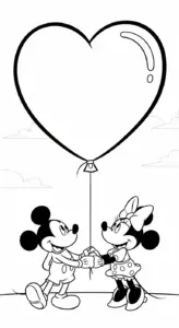 hình tô màu chuột mickey cho bé 3 tuổi
