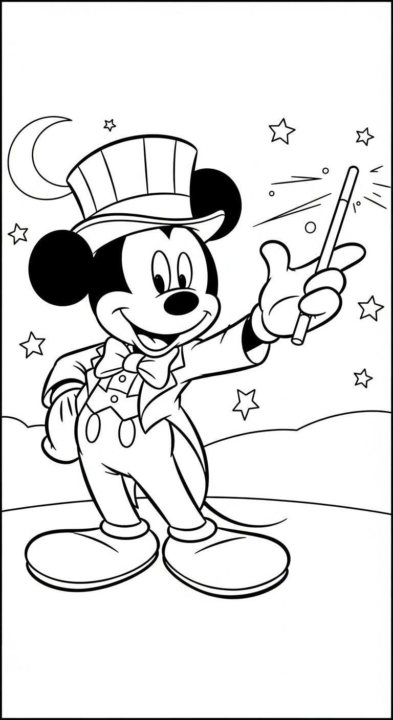 tải tranh tô màu chuột mickey chất lượng cao