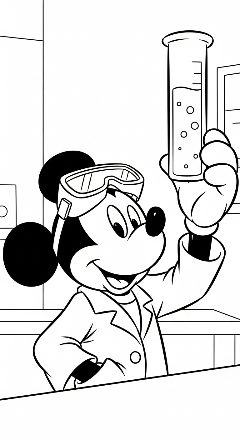 tải hình tô màu chuột mickey không mất tiền