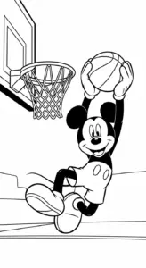 hình tô màu chuột mickey cho bé 6 tuổi miễn phí