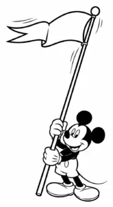 tải tranh tô màu chuột mickey cho bé miễn phí