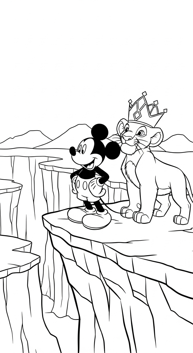 hình tô màu chuột mickey cho bé