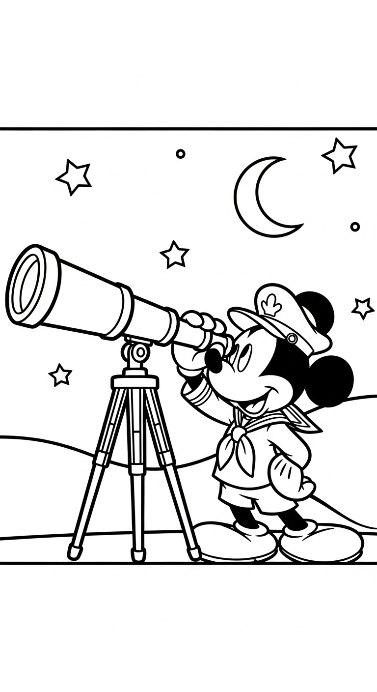 tranh tô màu chuột mickey pdf