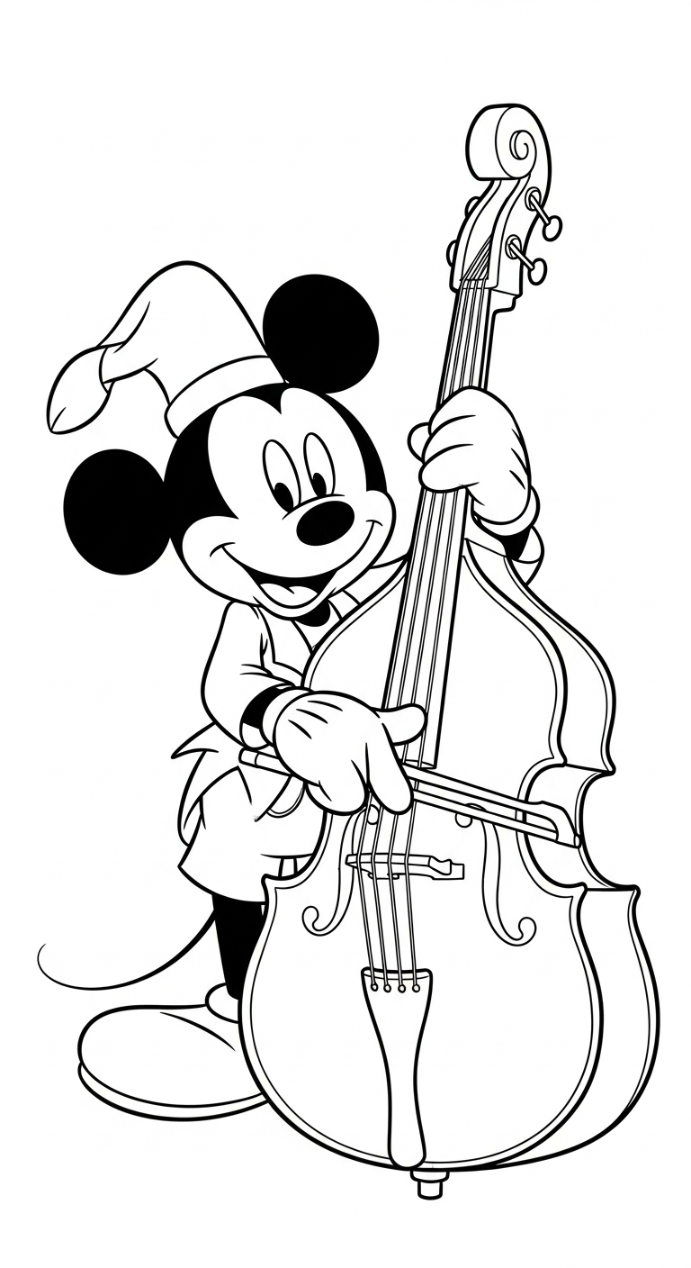 tải hình tô màu chuột mickey