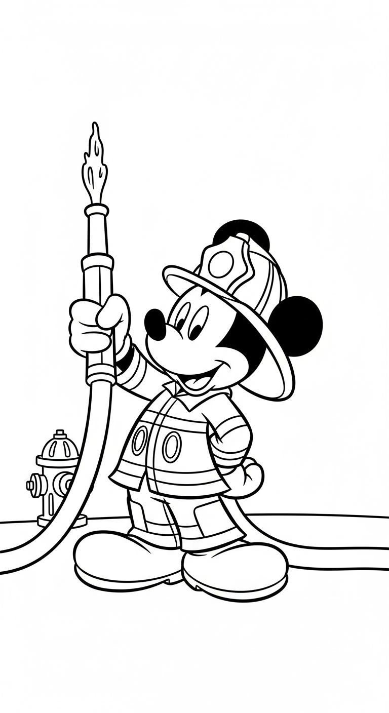 in tranh tô màu chuột mickey miễn phí