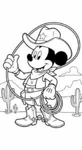 in tranh tô màu chuột mickey cho bé 7 tuổi
