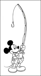 mẫu in tranh tô màu chuột mickey cho bé