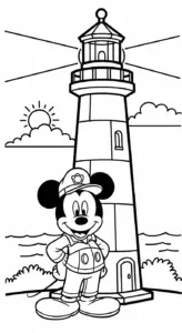 tải tranh tô màu chuột mickey cho bé 4 tuổi
