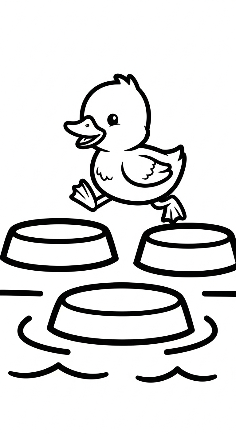 tải tranh tô màu con vịt cho bé 1