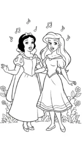 tải tranh tô màu công chúa disney cho bé 6 tuổi