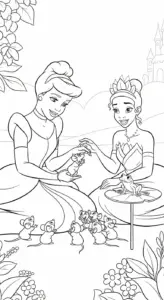 tải hình tô màu công chúa disney cho bé 5 tuổi