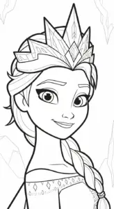 tranh tô màu công chúa disney cho bé đơn giản