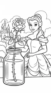 tải hình tô màu công chúa disney cho bé miễn phí
