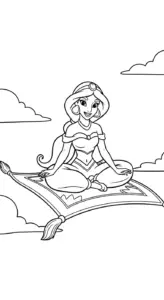tải tranh tô màu công chúa disney