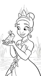 hình tô màu công chúa disney cho bé 8 tuổi miễn phí