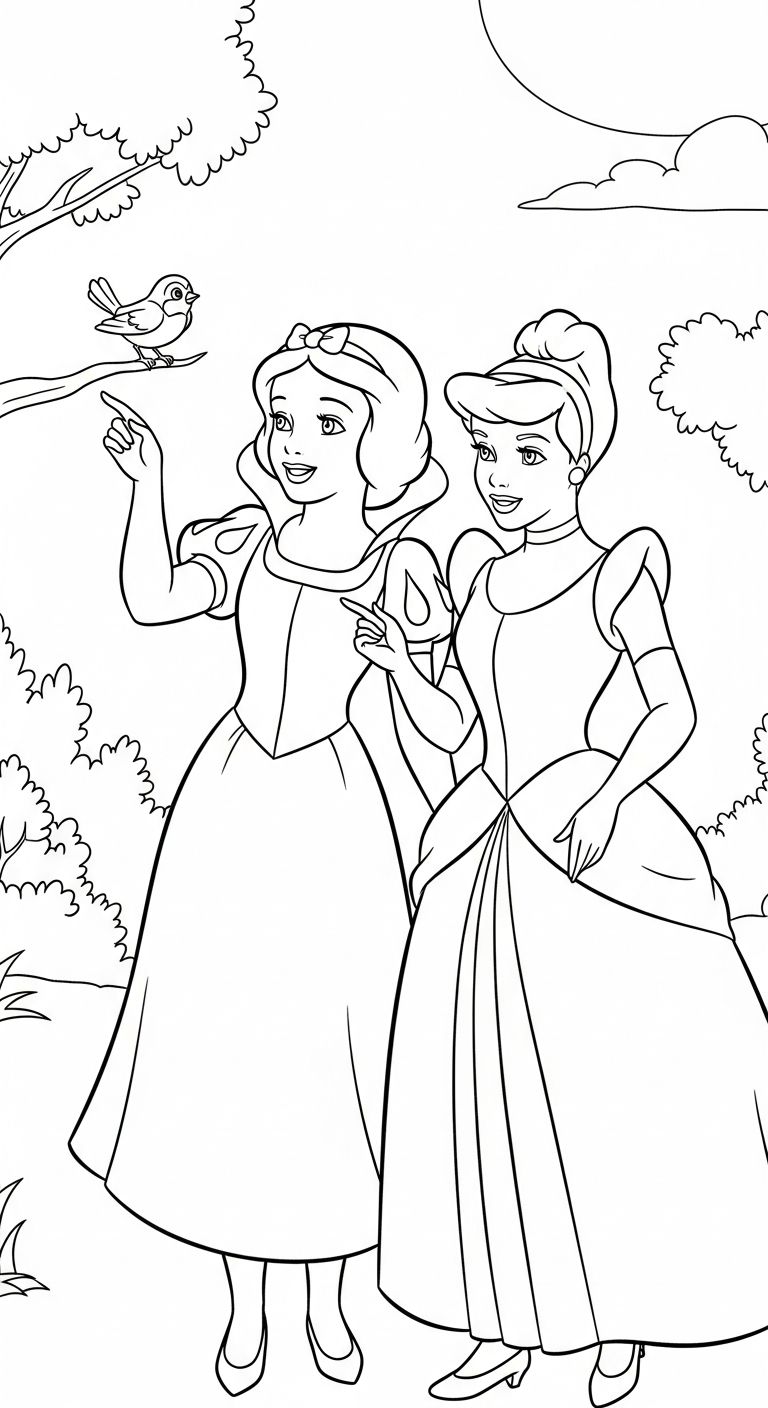 tải tranh tô màu công chúa disney cho bé 8 tuổi