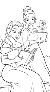 tải hình tô màu công chúa disney cho bé 8 tuổi