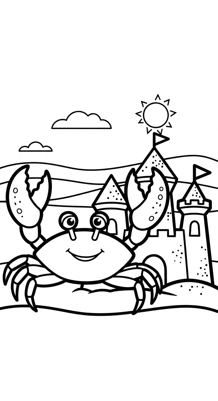 tải hình tô màu cua cho bé 4 tuổi