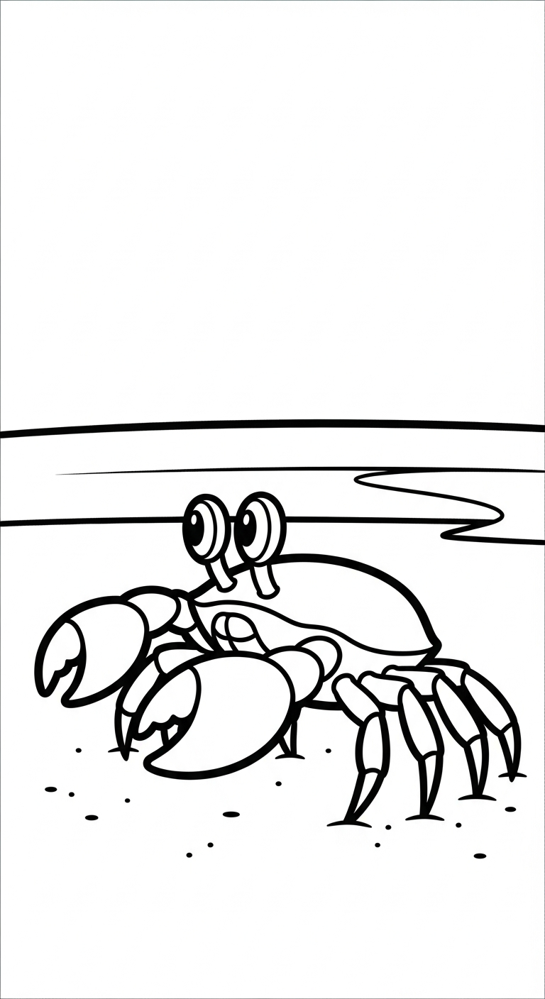 tranh tô màu cua cho bé 3 tuổi miễn phí