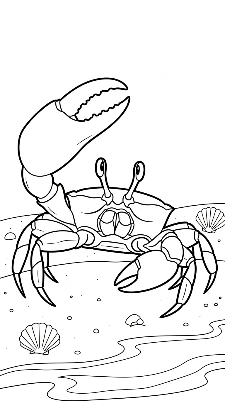 in hình tô màu cua cho bé 6 tuổi