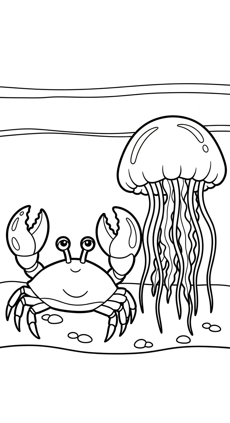 tranh tô màu cua cho bé 8 tuổi