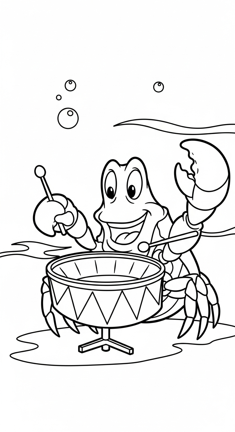 tải hình tô màu cua cho bé 5 tuổi