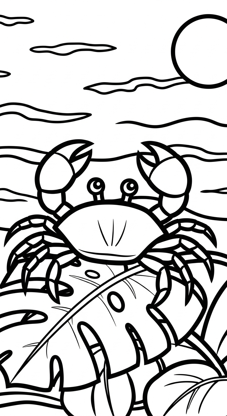 in hình tô màu cua cho bé