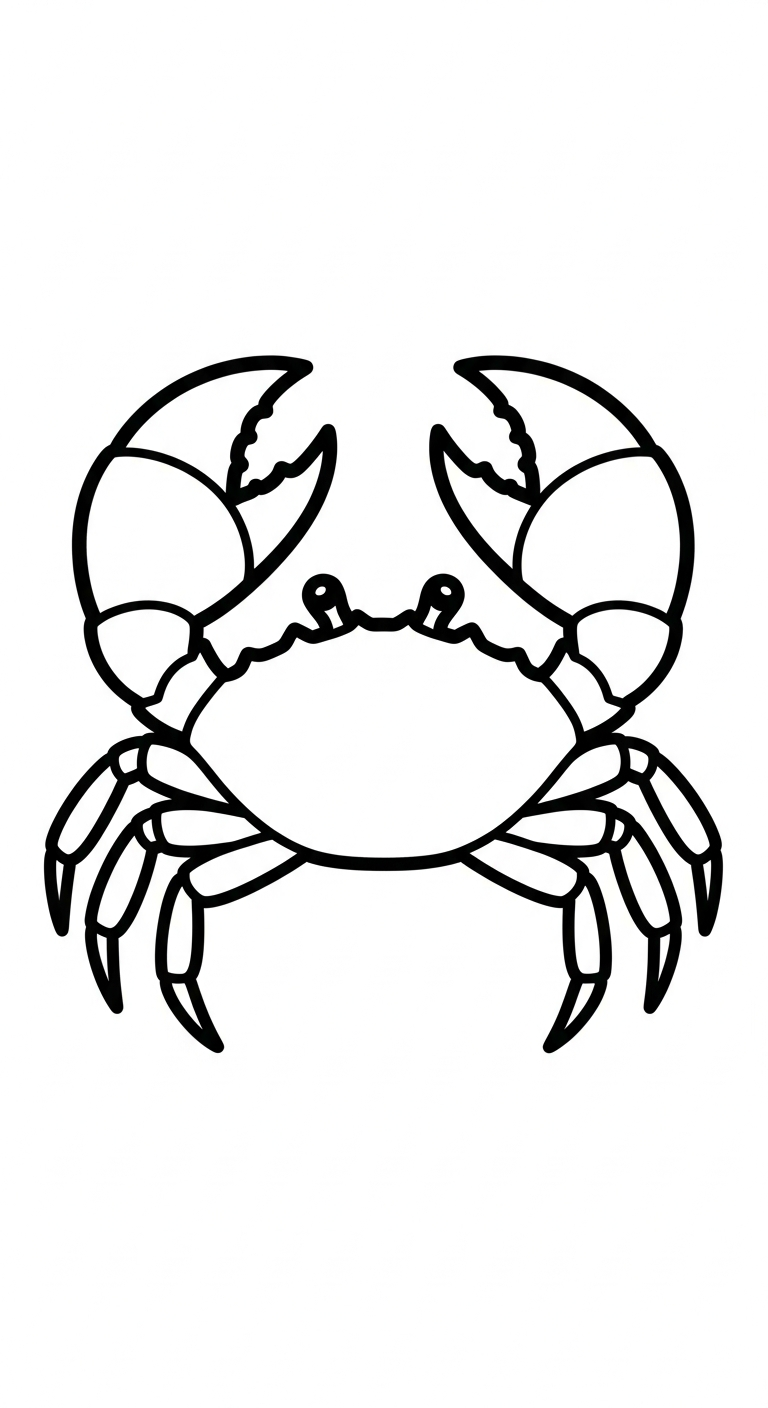 in hình tô màu cua cho bé 5 tuổi