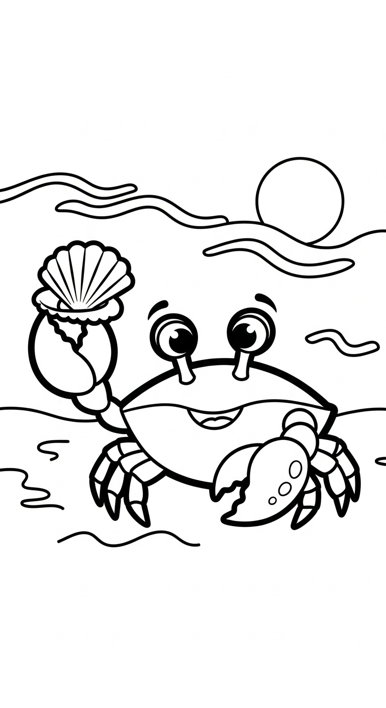 hình tô màu cua rõ nét