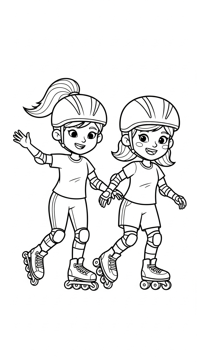 tải hình tô màu đôi bạn thân