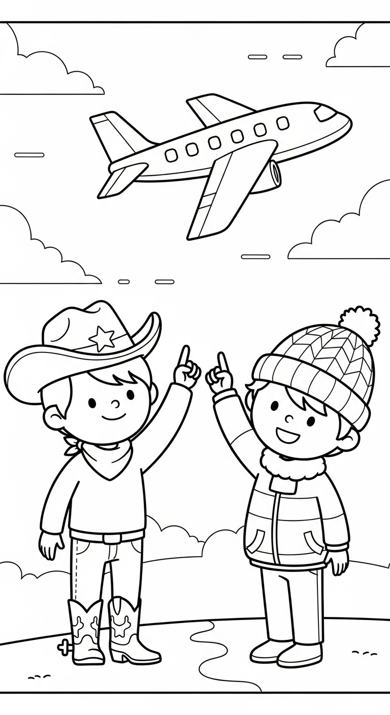 in tranh tô màu đôi bạn thân cho bé 8 tuổi