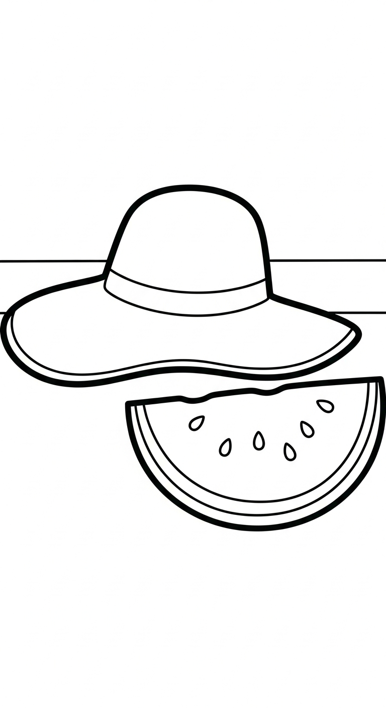 hình tô màu dưa hấu pdf