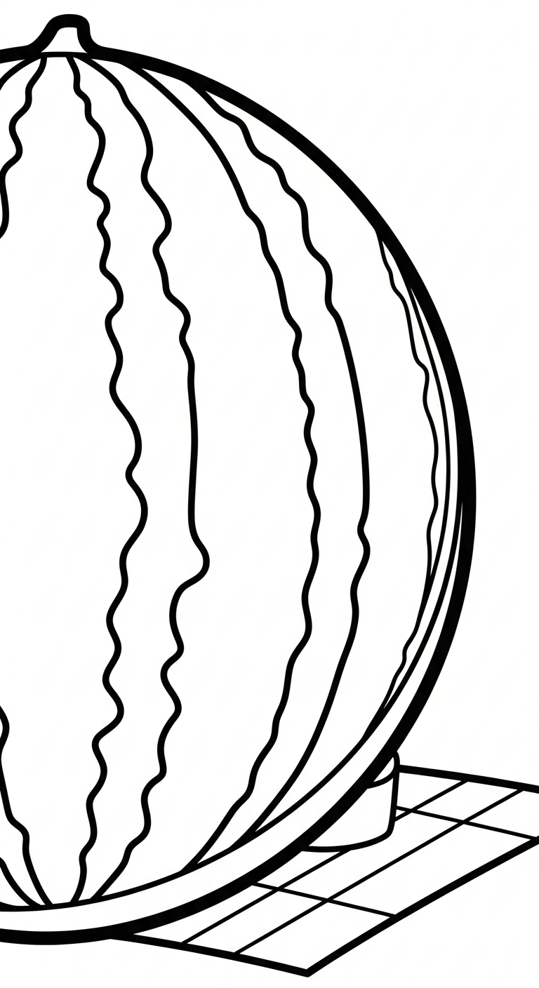 tải file hình tô màu dưa hấu