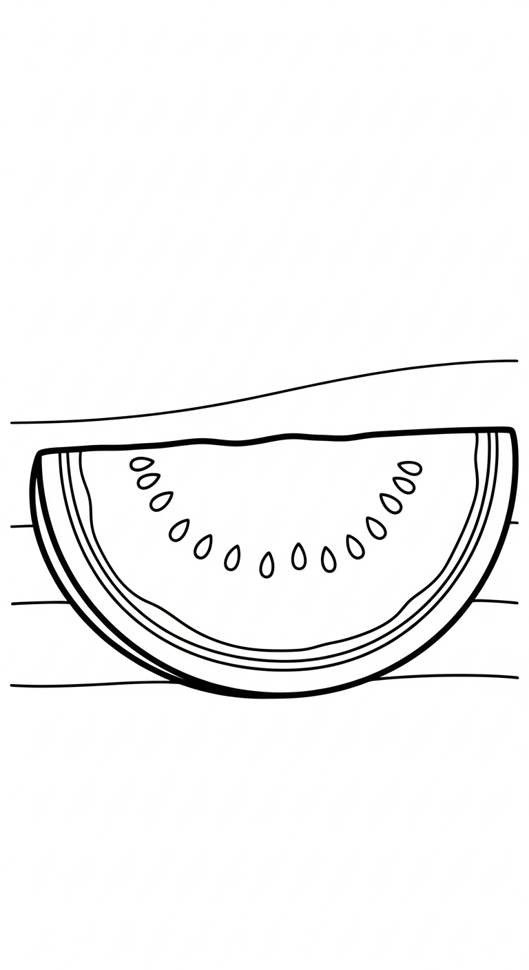 tranh tô màu dưa hấu pdf